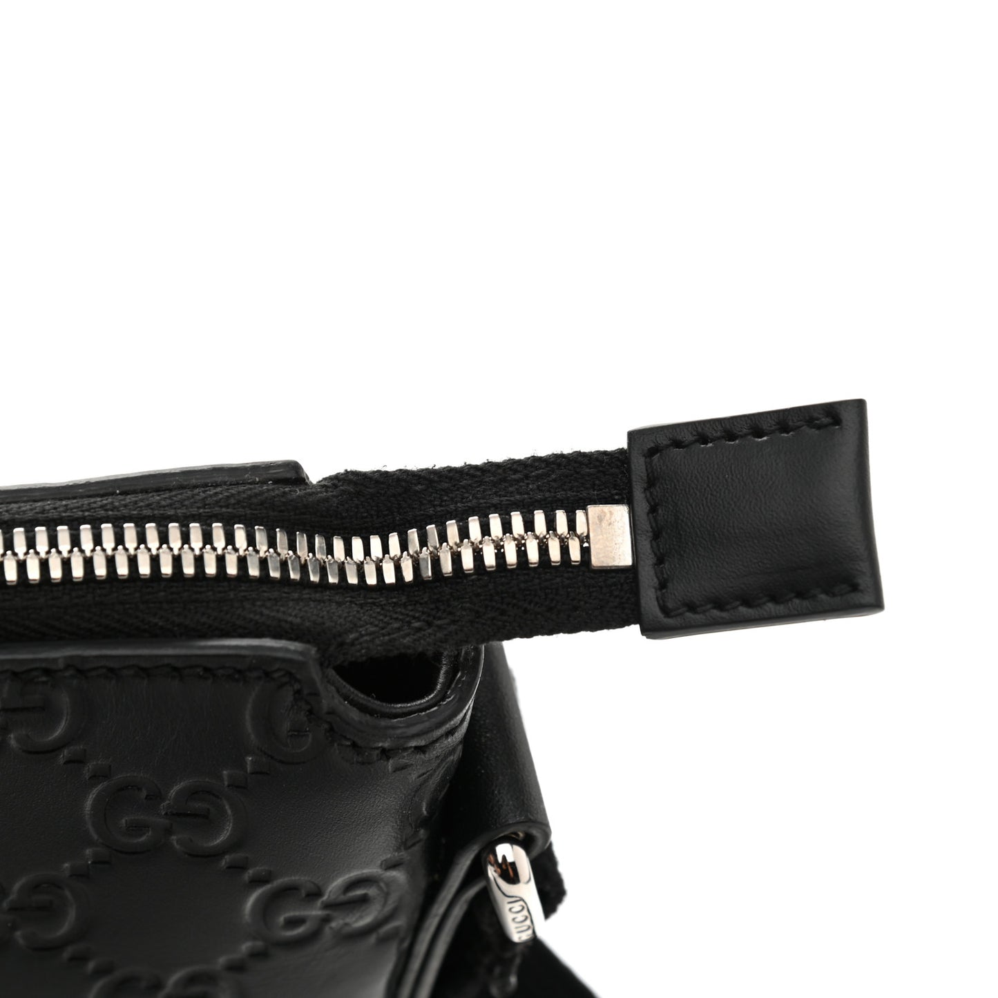 Guccissima Signature Medium Flat Messenger Bag Black