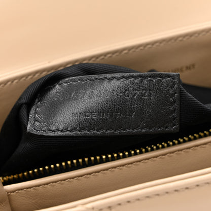 Saint Laurent Calfskin Y Quilted Monogram Toy Loulou Crossbody Bag Dark Beige 6 of 9