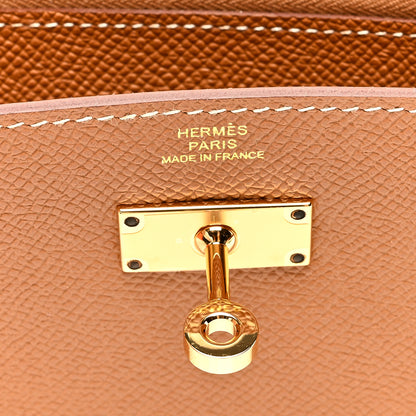 Hermes Epsom Kelly Longue Wallet Gold 6 of 8