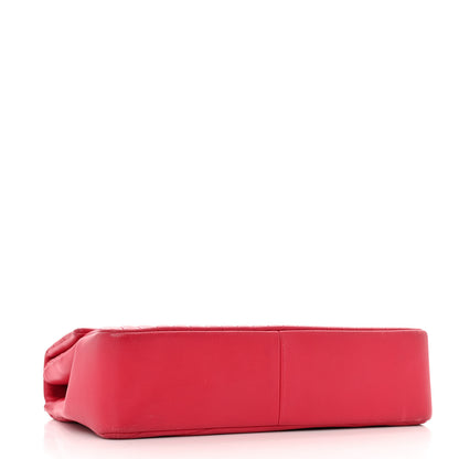 Chanel Lambskin Borse Romane Single Flap Dark Pink 4 of 14