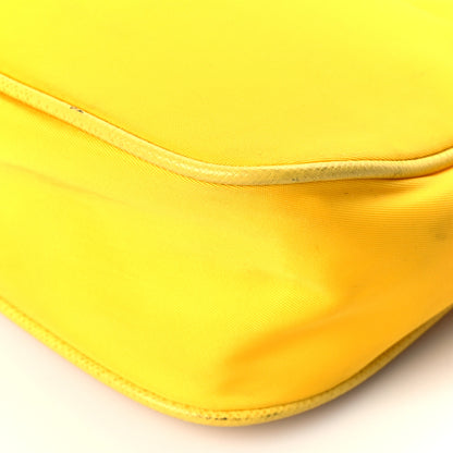 Prada Tessuto Nylon Saffiano Re-Edition 2005 Shoulder Bag Giallo 10 of 18