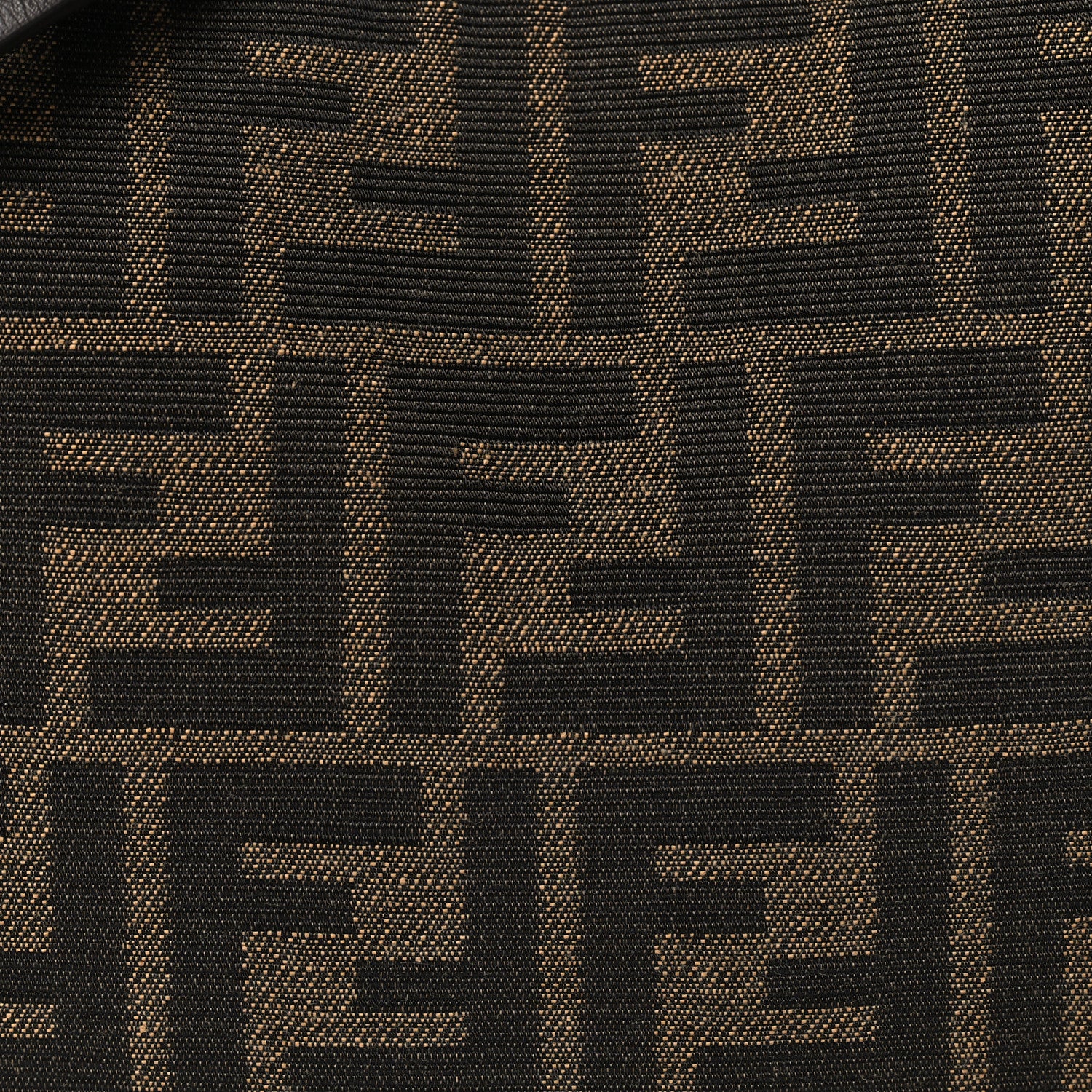 Fendi Fabric Jacquard Vitello Grace FF 1974 Mini Fendigraphy Hobo Bag Tobacco Moro Ebano 8 of 11