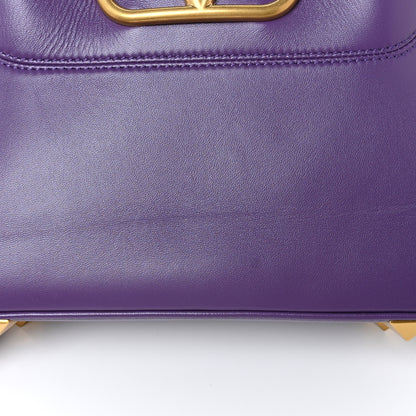 Valentino Garavani Nappa Stud Sign Hobo Indian Violet 16 of 18