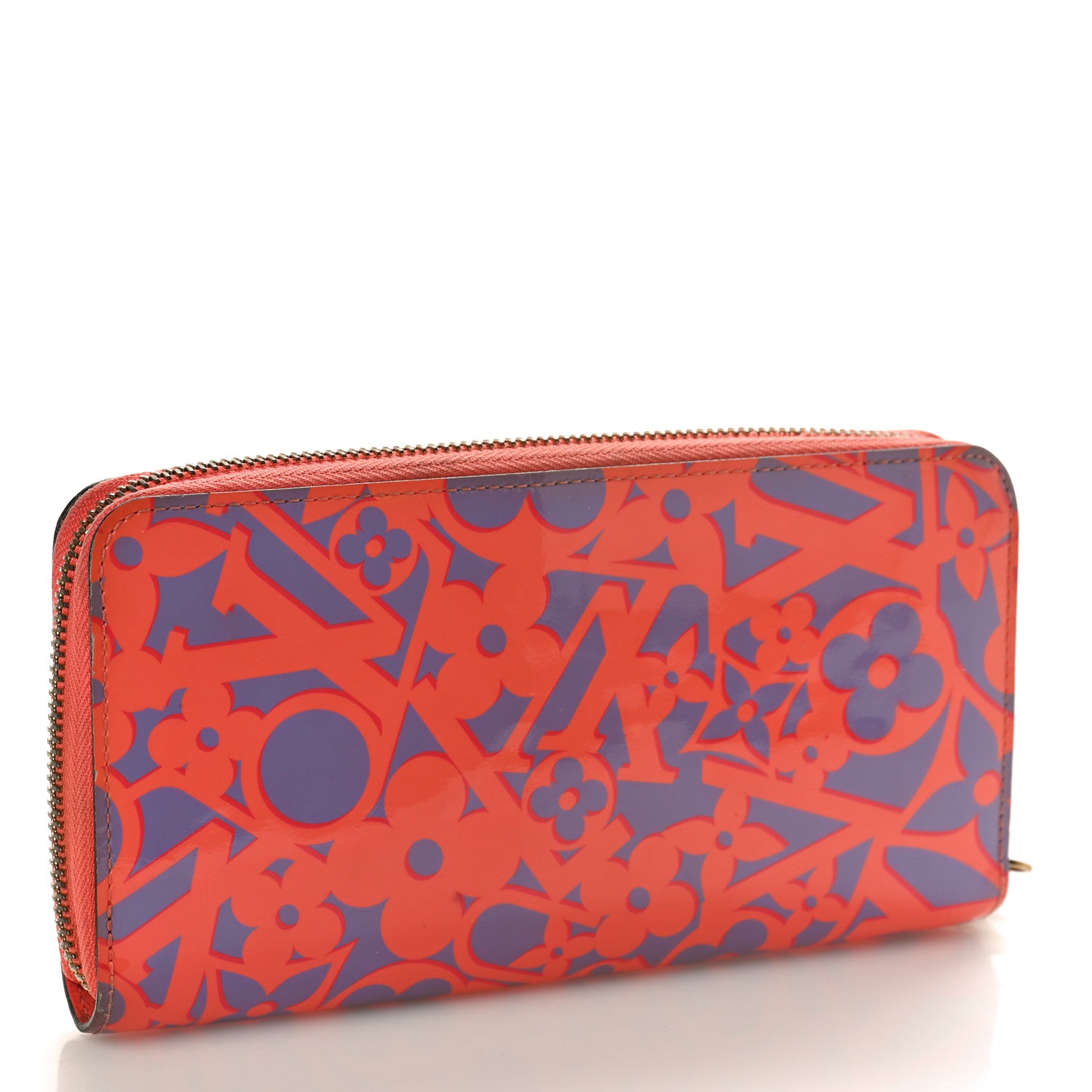 Louis Vuitton Patent Sweet Monogram Zippy Wallet Corail 3 of 12