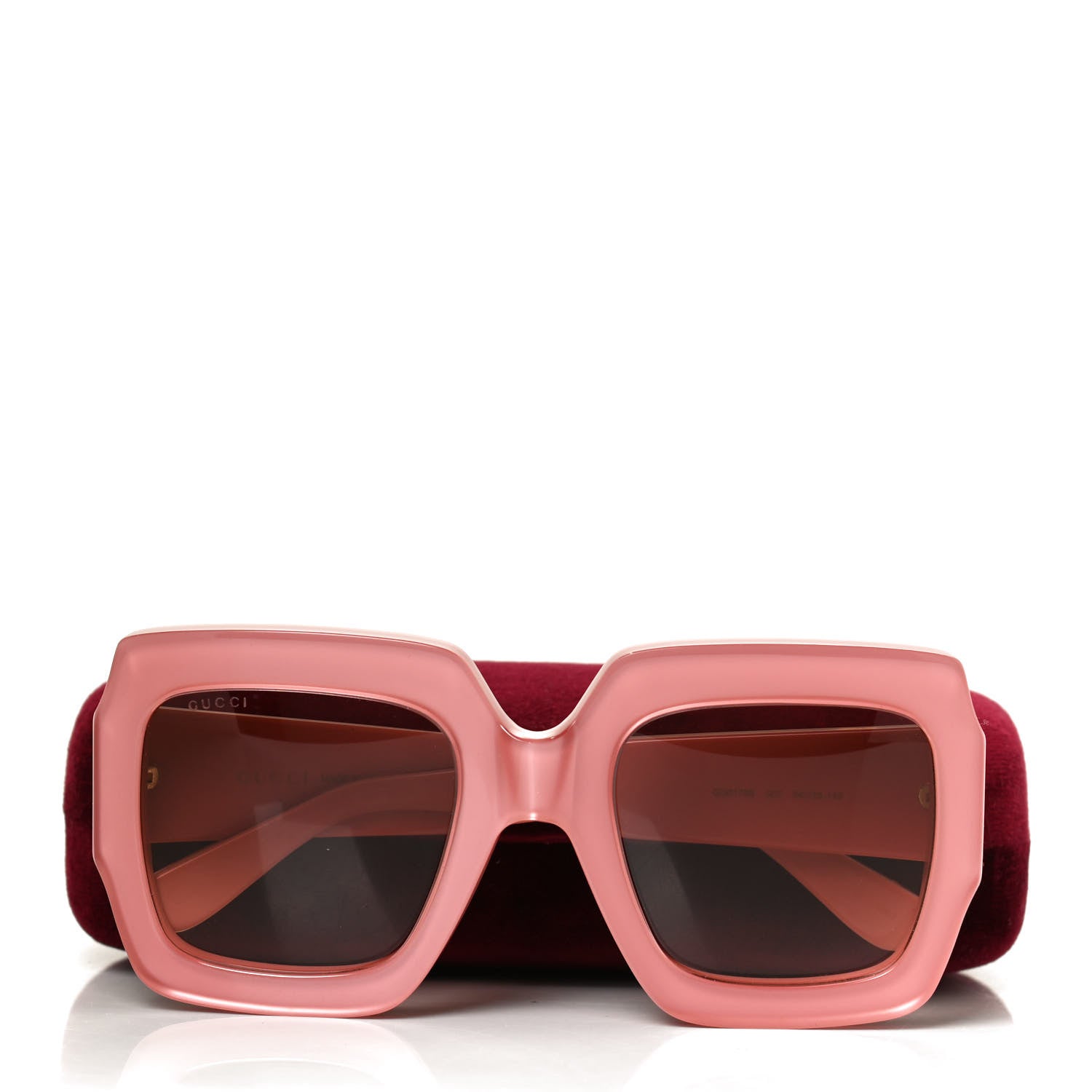 Gucci Square Frame GG0178S Sunglasses Rose Brown 8 of 8