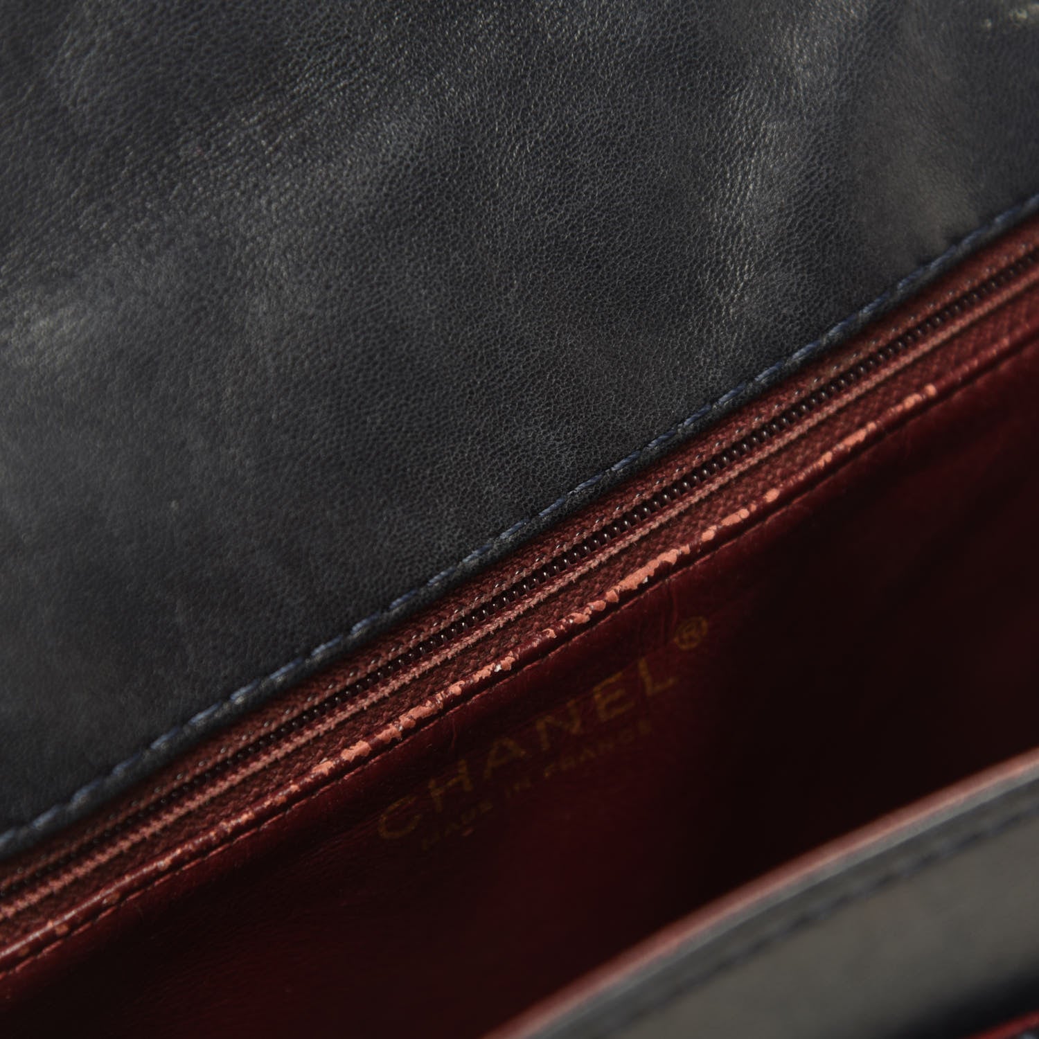 Chanel Patent Quilted Accordion Reissue 2.55 Flap Navy 12 of 15
