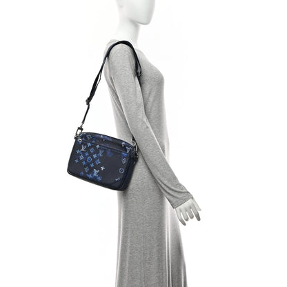 Louis Vuitton Monogram Ink Watercolor Trio Messenger Bag Blue 2 of 11