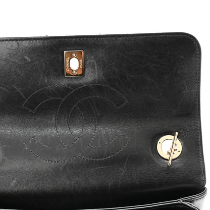 Chanel Lambskin Chevron Quilted Small Trendy CC Dual Handle Flap Bag Black 12 of 13
