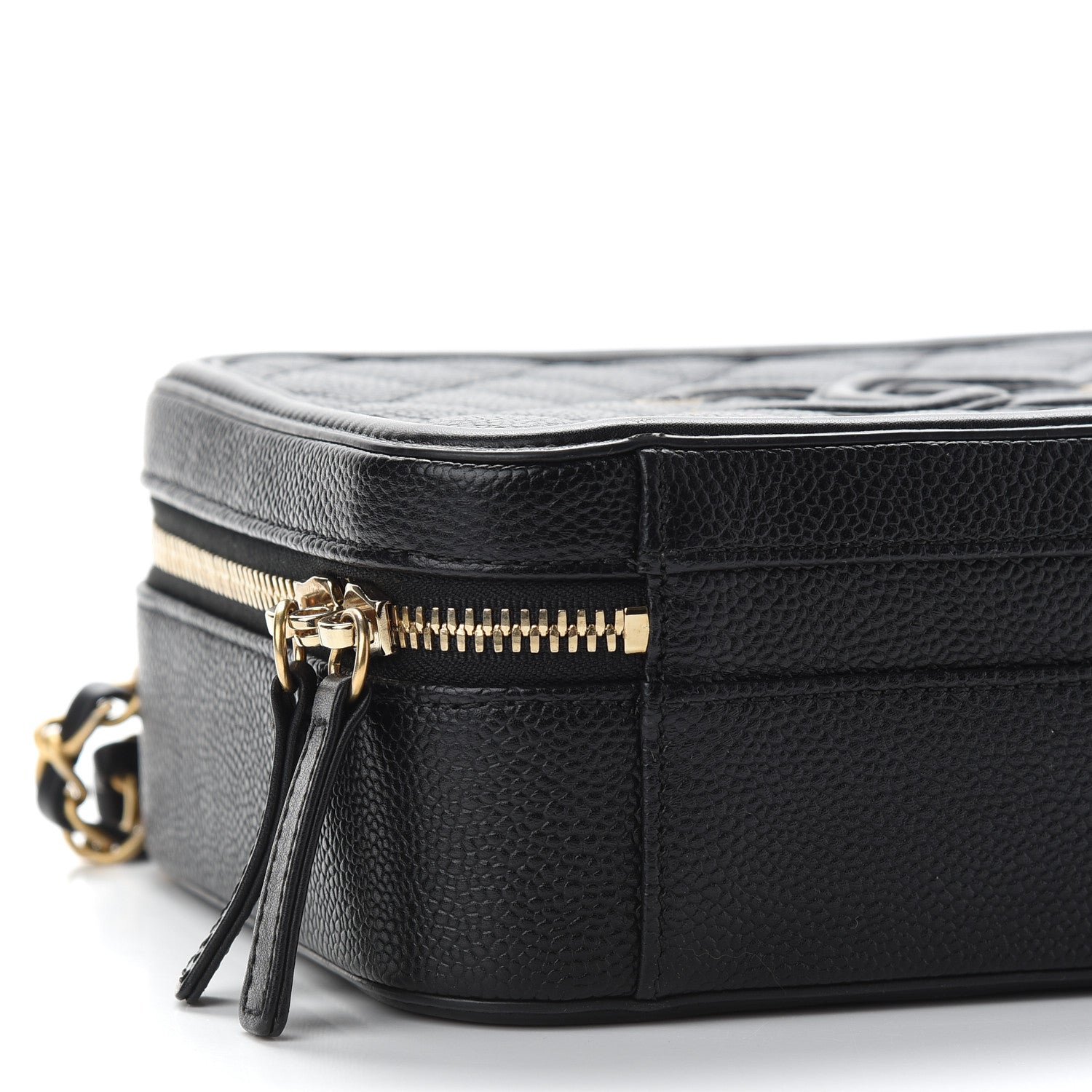 Chanel Caviar Quilted Medium CC Filigree Vanity Case Black 7 of 8