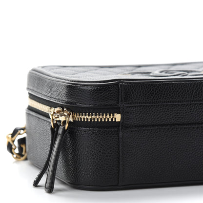 Chanel Caviar Quilted Medium CC Filigree Vanity Case Black 7 of 8