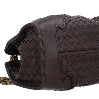 Bottega Veneta Nappa Intrecciato Small Chain Shoulder Bag Moro 8 of 9