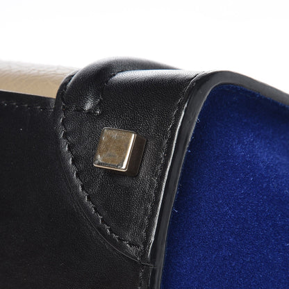 Celine Elephant Calfskin Suede Micro Tri-Color Luggage Sand 11 of 14