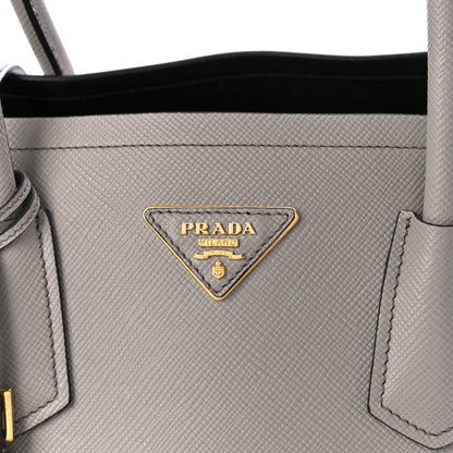 Prada Saffiano Cuir Medium Double Bag Argilla 9 of 13