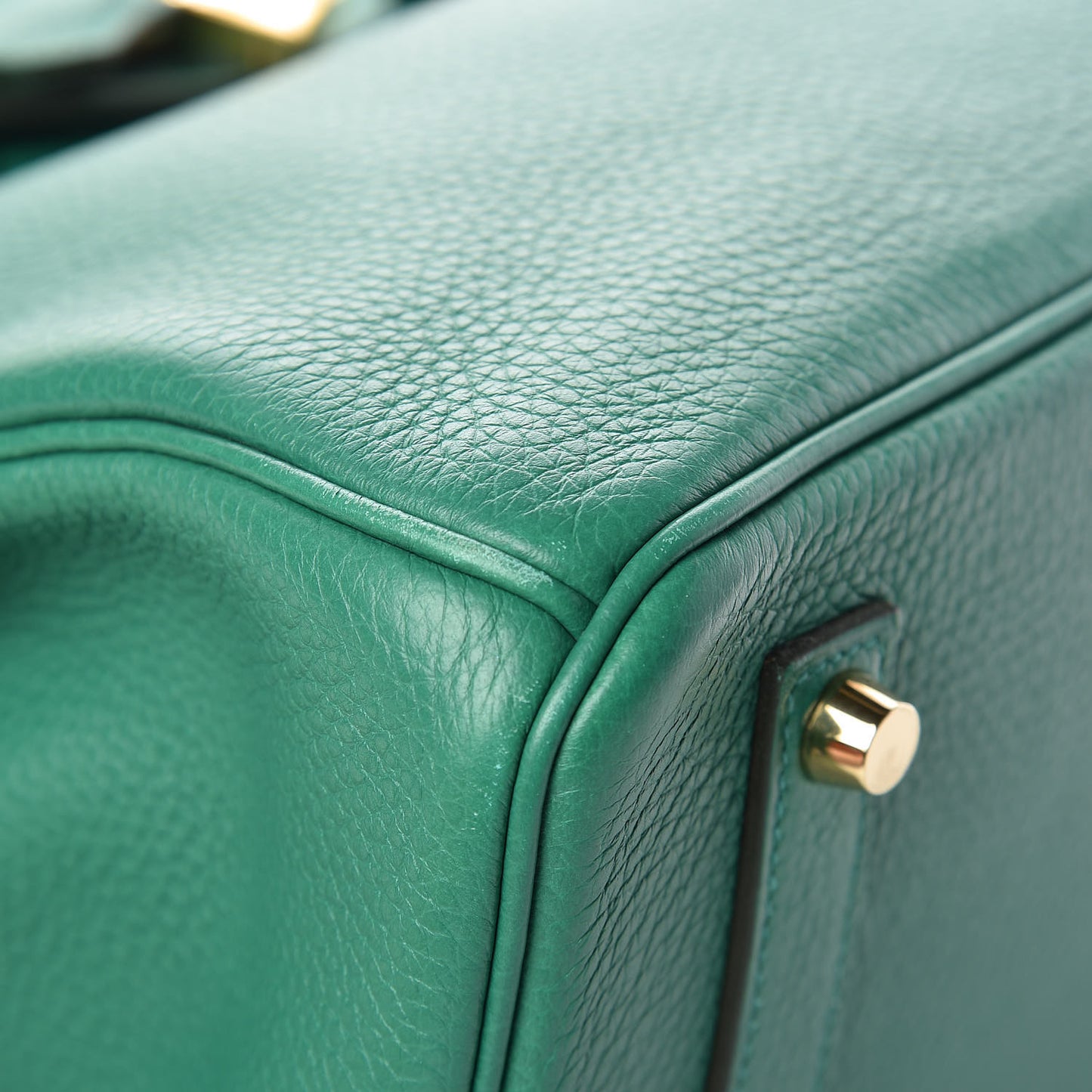 Taurillon Clemence Birkin 35 Vert Vertigo