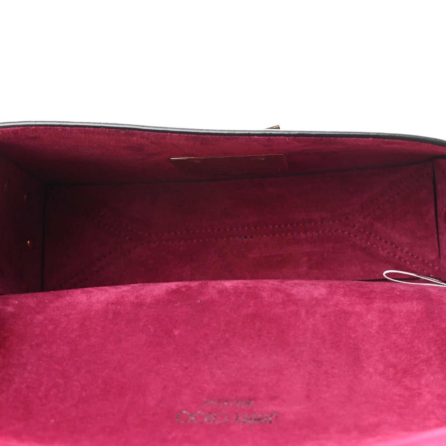 Smooth Calfskin Crystal Embellished Lockett City Shoulder Bag Black