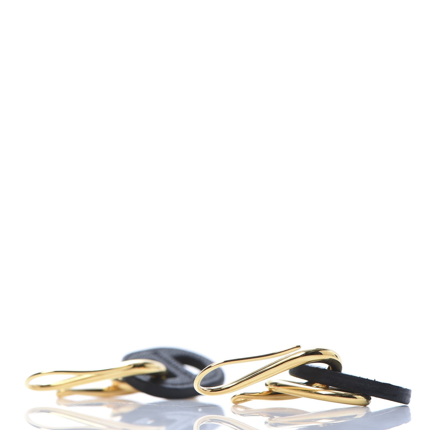 Hermes Swift O'Maillon Earrings Black 3 of 6