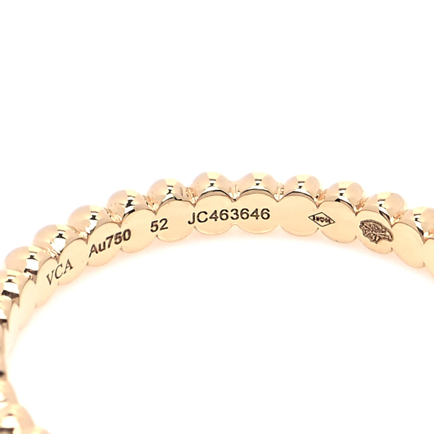 18K Yellow Gold Small Perlee Ring 52 6