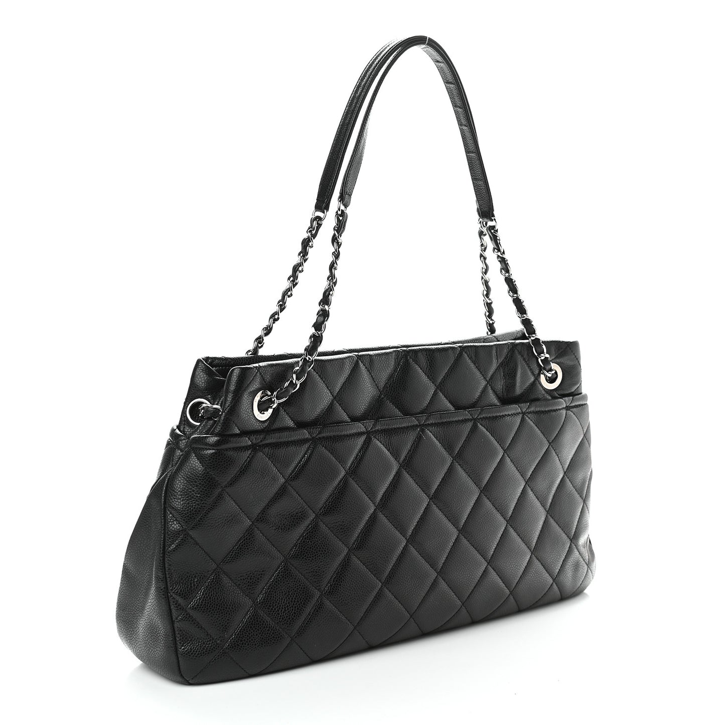 Caviar Quilted CC Timeless Soft Tote Black