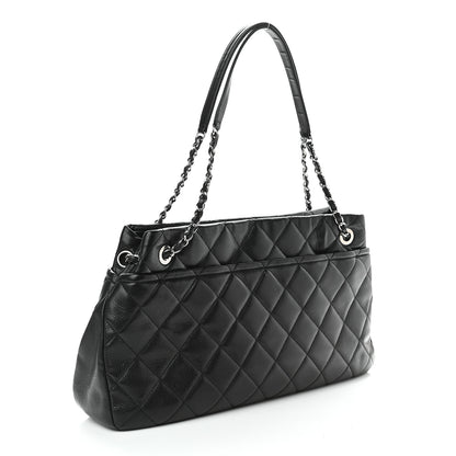 Chanel Caviar Quilted CC Timeless Soft Tote Black 3 of 10