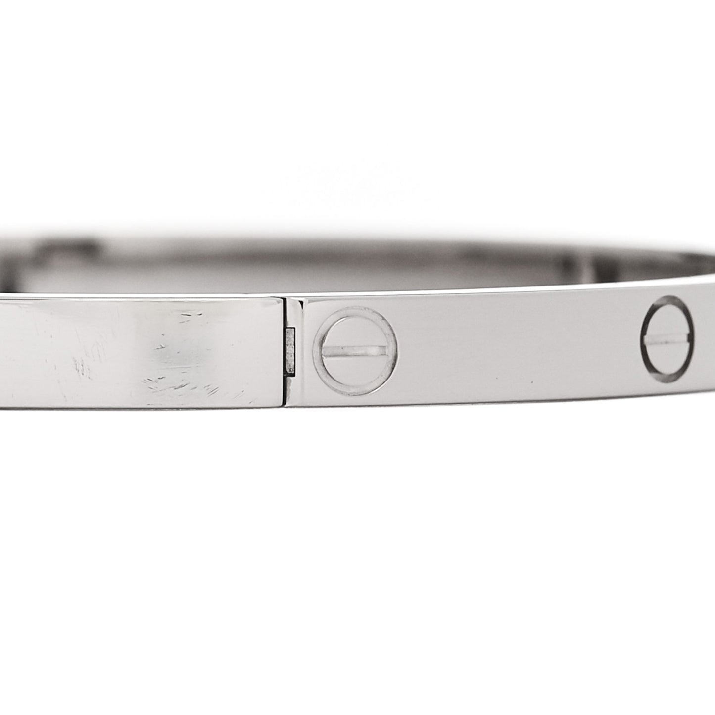 18K White Gold Small LOVE Bracelet 16