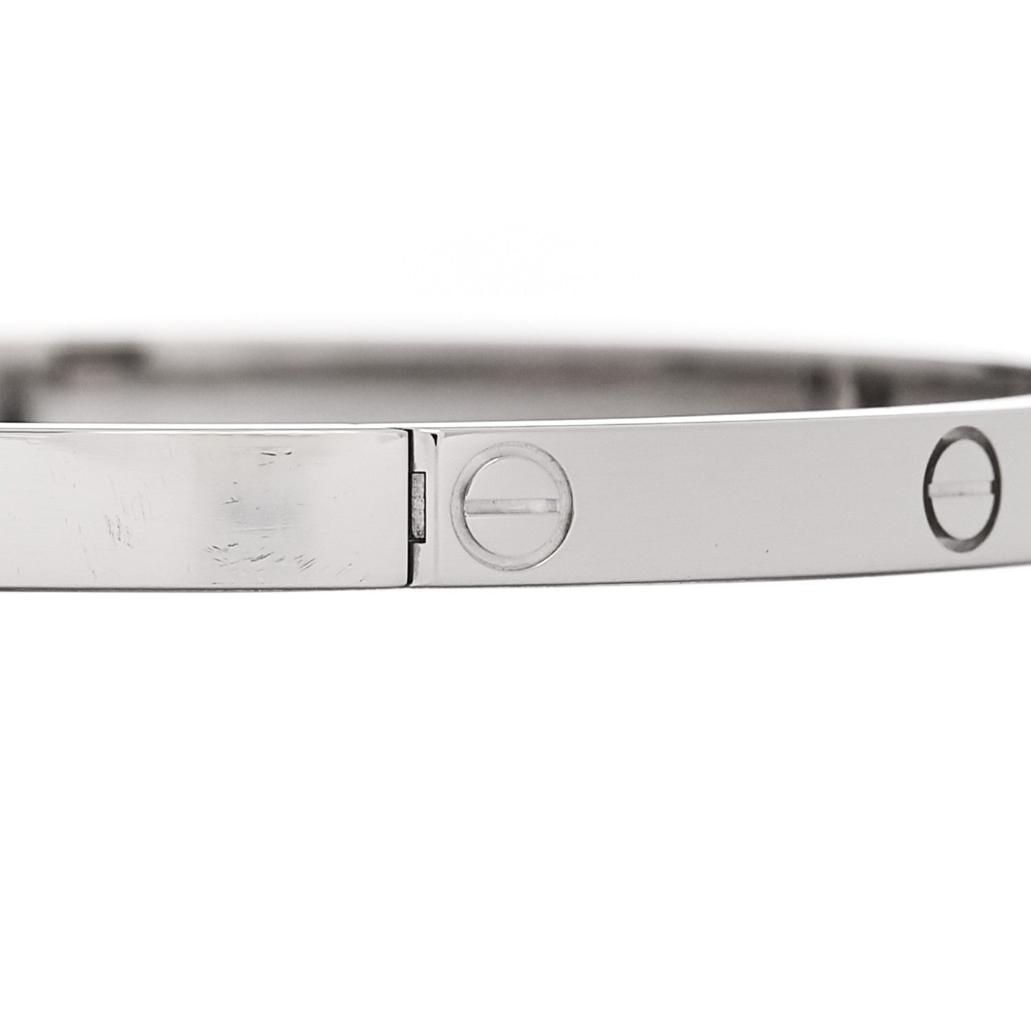 Cartier 18K White Gold Small LOVE Bracelet 16 5 of 8