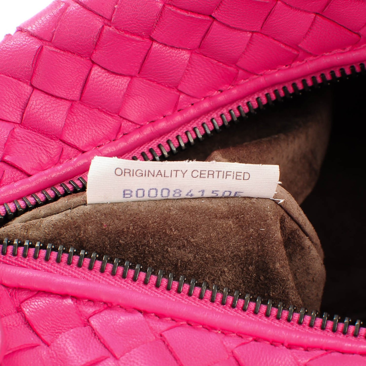 Nappa Intrecciato Cosmetic Case Pink