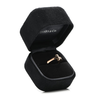 Tiffany 18K Rose Gold Diamond T T1 Ring 53 6.25 6 of 6