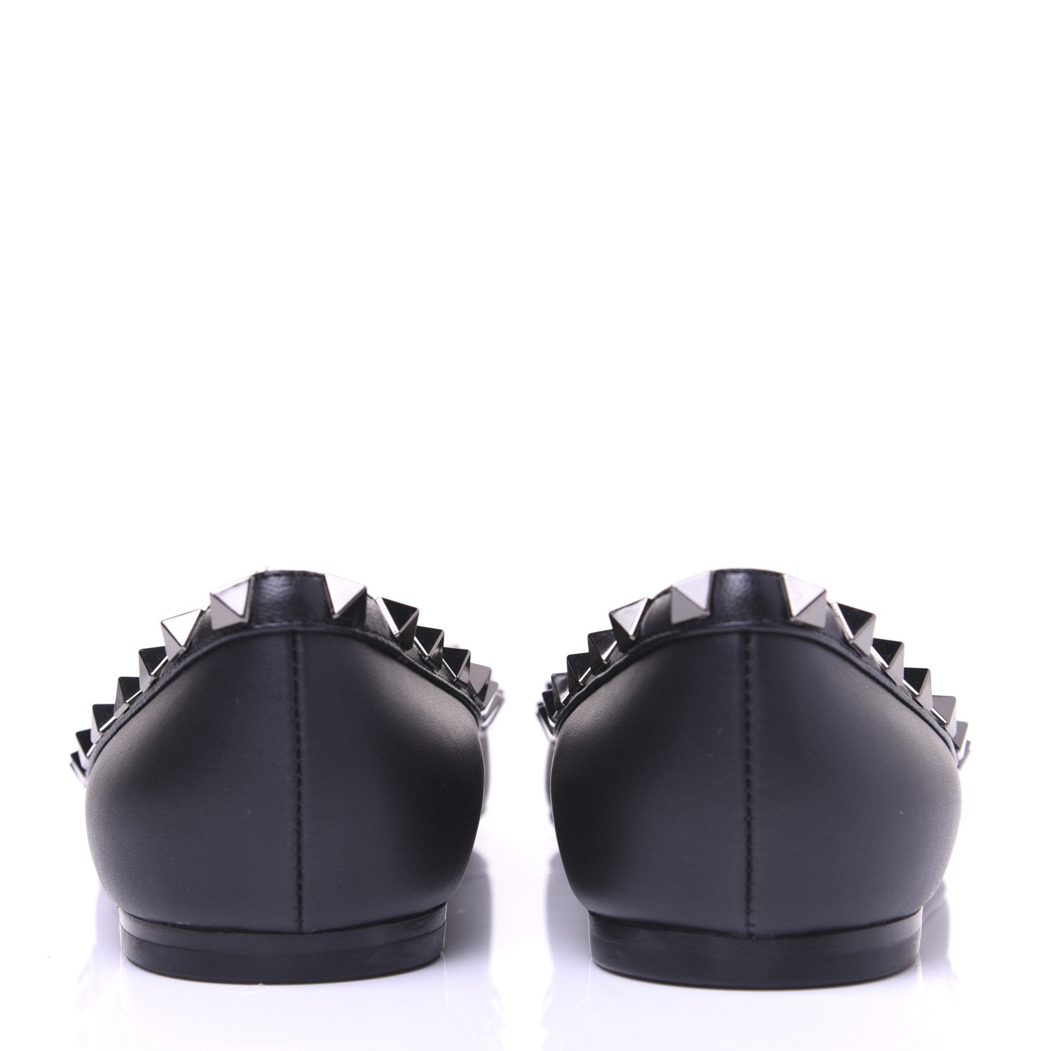 Valentino Garavani Nappa Rockstud Ballerina Flats 37 Black 7 of 13
