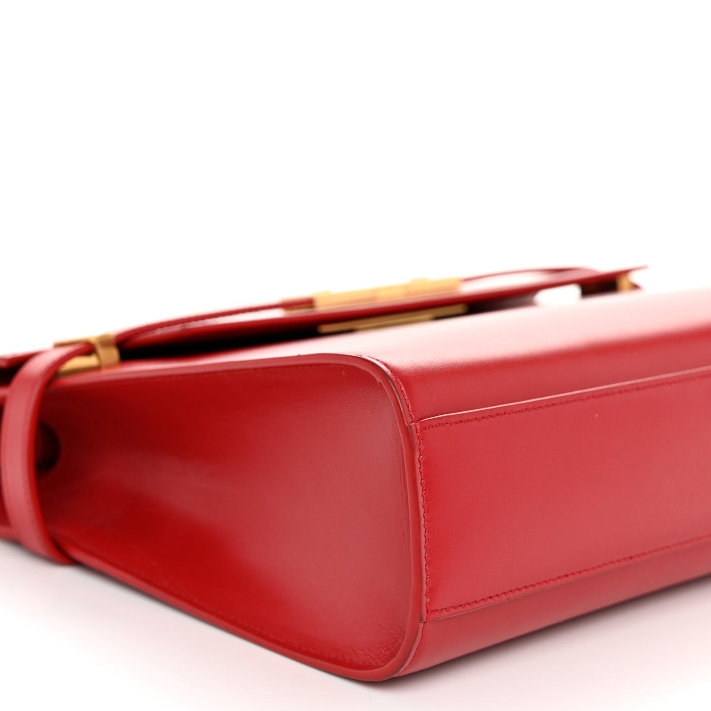 Smooth Calfskin Manhattan Shoulder Bag Rouge Eros