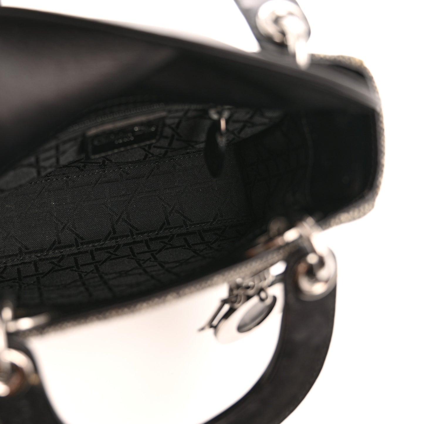 Tweed Mini Lady Dior Black