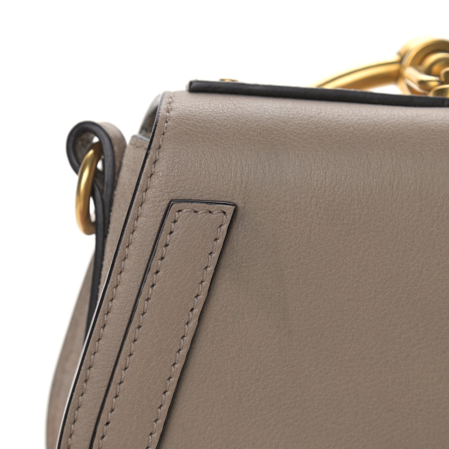 Chloe Calfskin Suede Small Nile Bracelet Bag Motty Grey 13 of 16