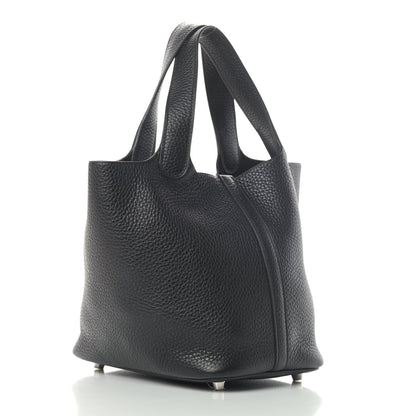 Hermes Taurillon Clemence Picotin Lock 18 PM Black 2 of 4