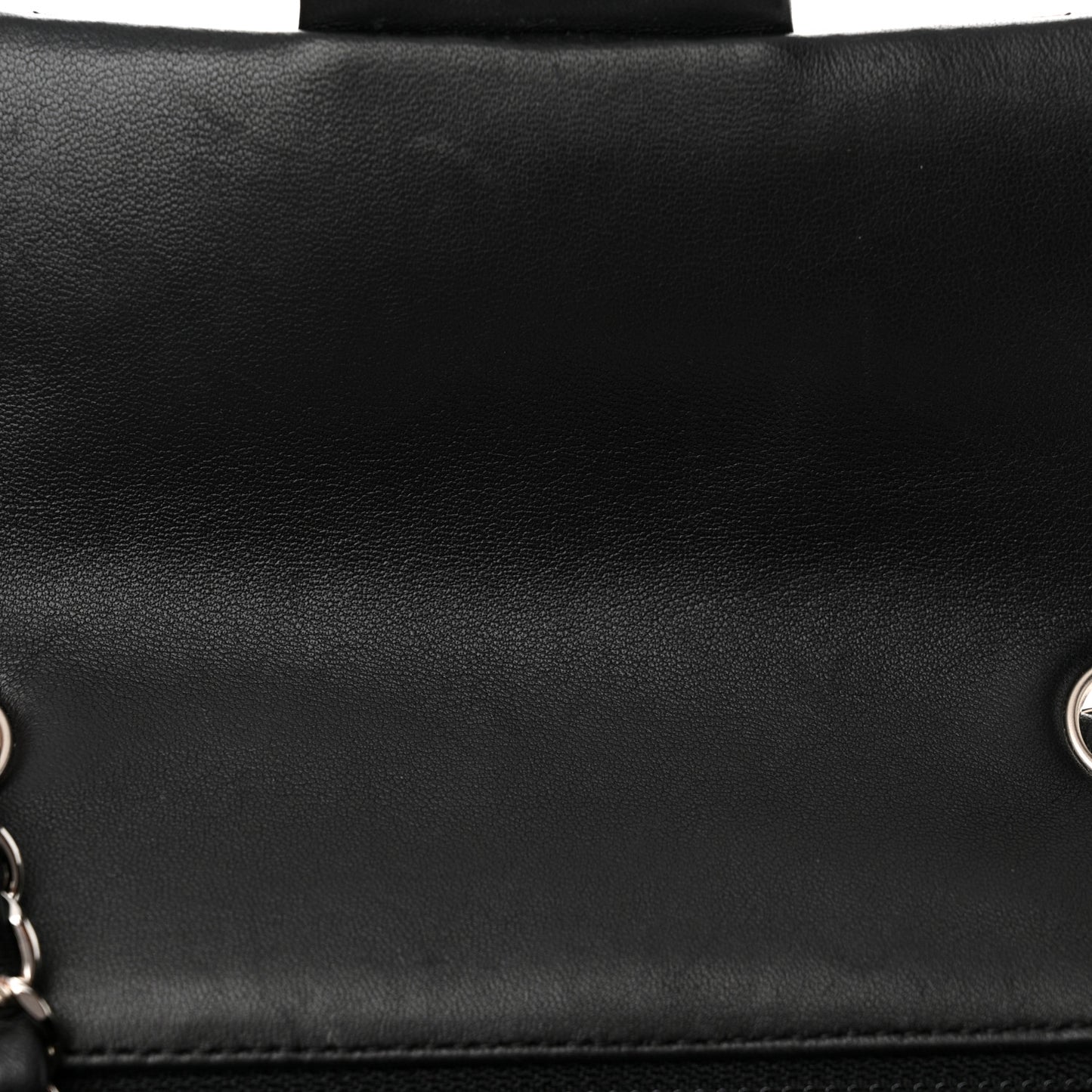 Lambskin Quilted Mini Rectangular Flap Black