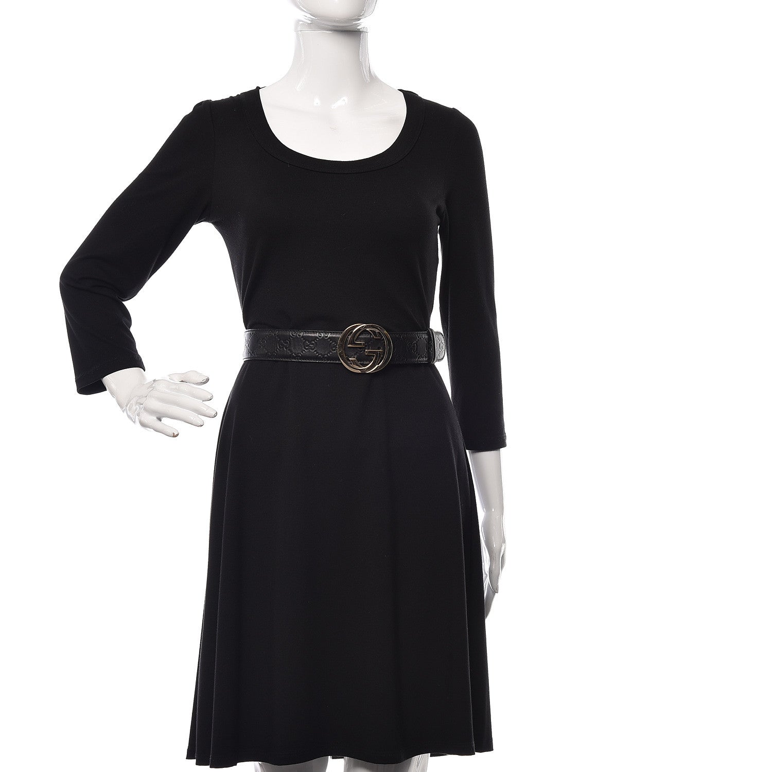 Gucci Guccissima Interlocking G 40mm Belt 85 34 Black 2 of 7