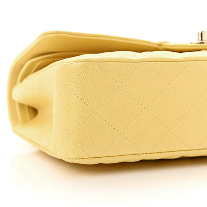 Chanel Iridescent Caviar Quilted Medium Double Flap Yellow 8 of 11