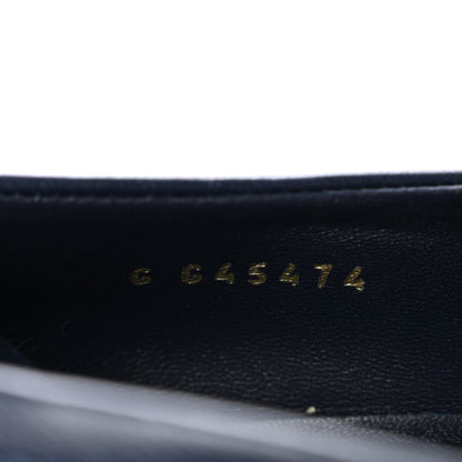 Chanel Lambskin Quilted CC Turnlock Loafers 40 Navy 9 of 10