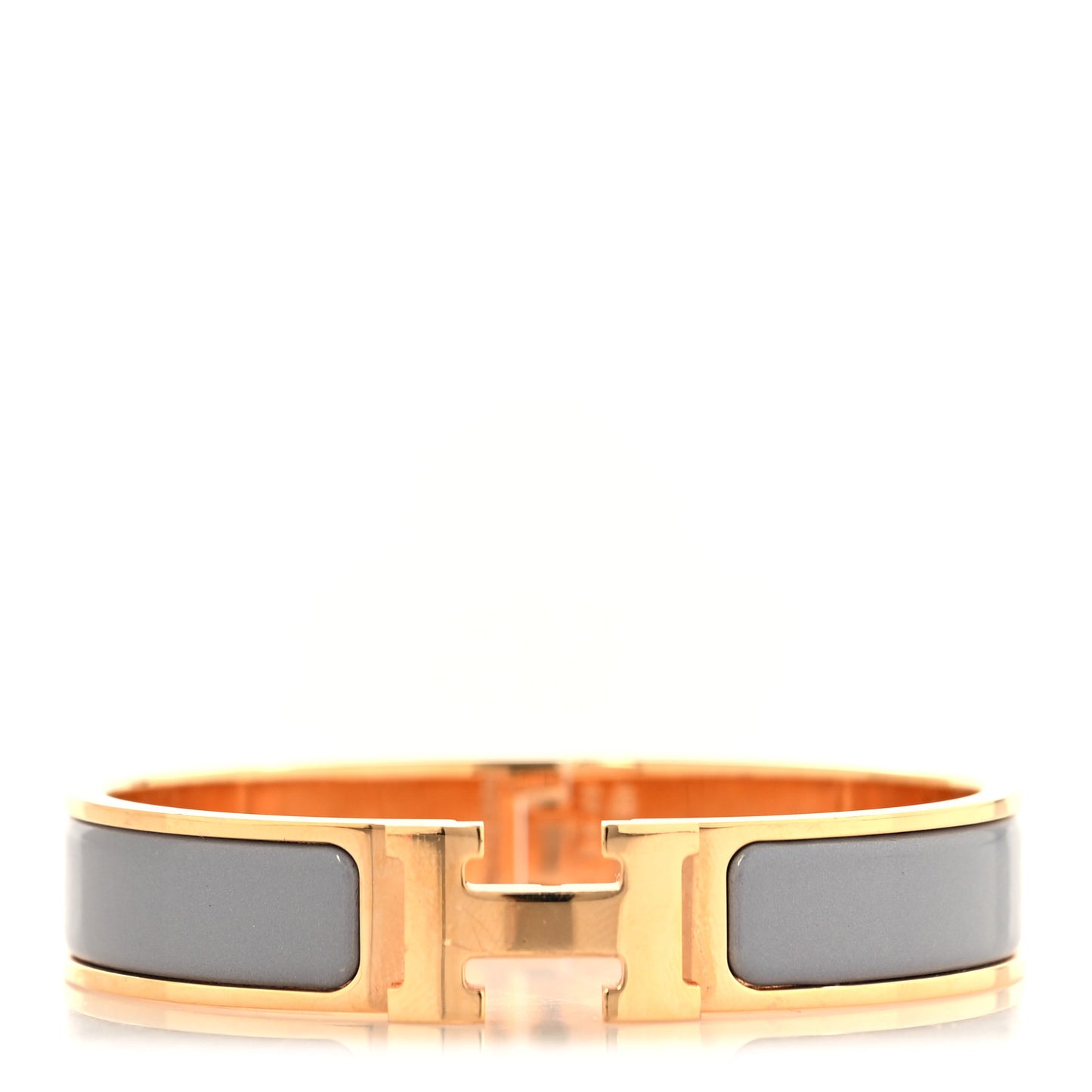 Enamel Narrow Clic Clac H Bracelet PM Granit
