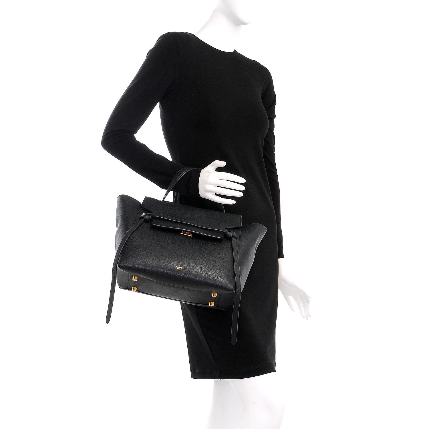 Celine Grained Calfskin Mini Belt Bag Black 3 of 17