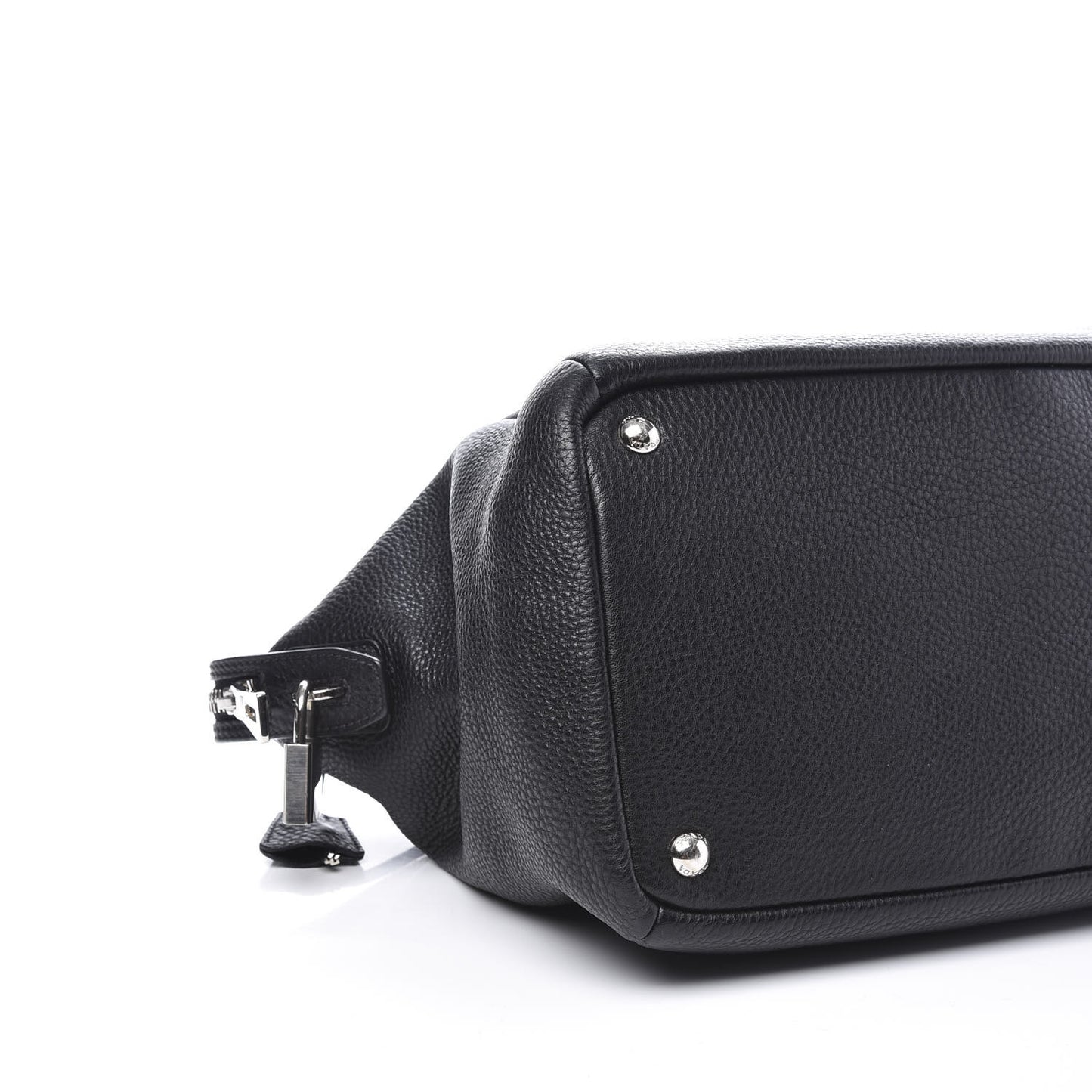 Vitello Daino Shopping Tote Black