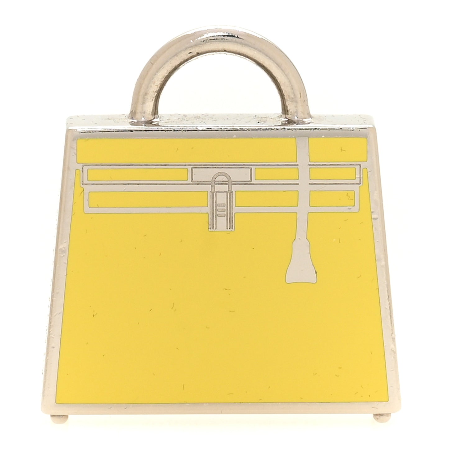 Metal Lacquered Permabrass Kelly Curiosite Charm Lime
