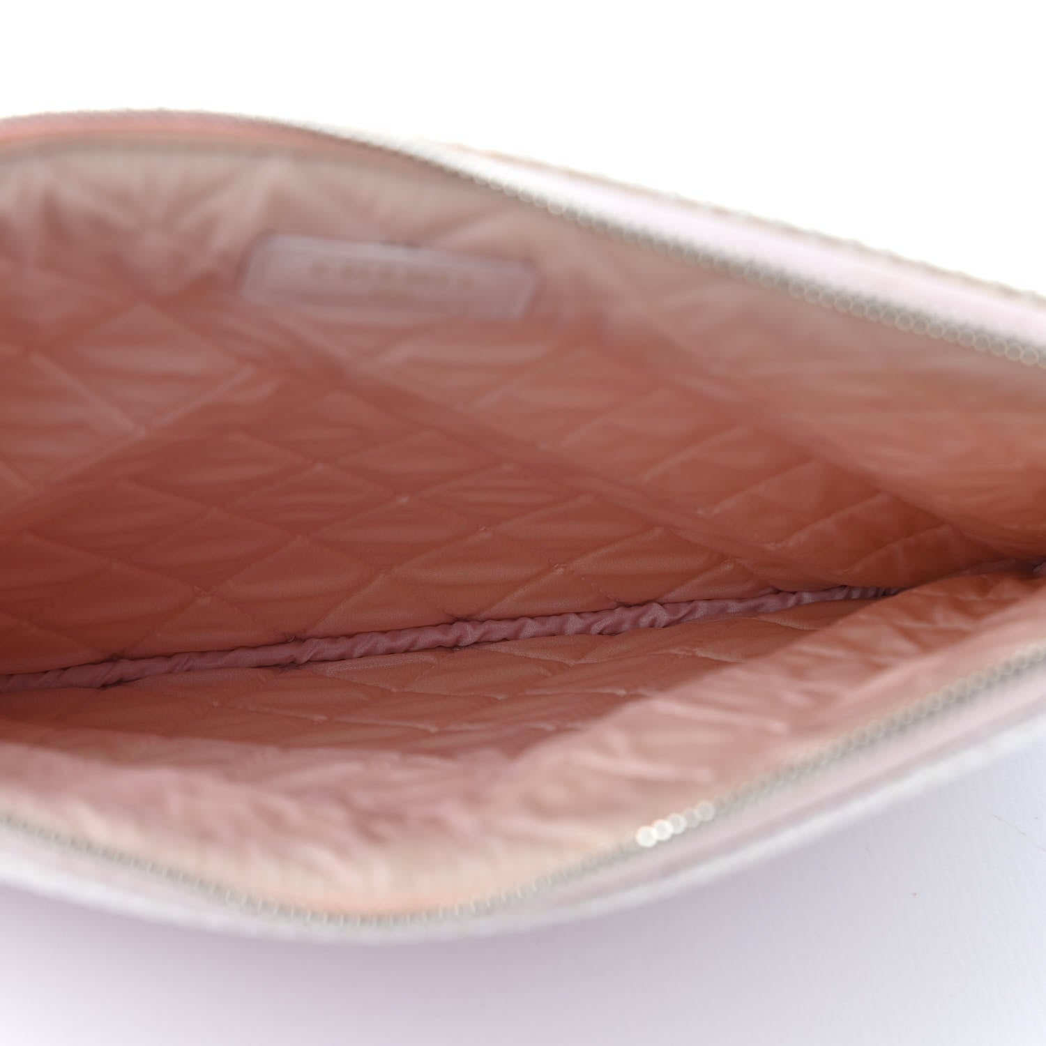 Chanel Canvas Deauville Cosmetic Pouch Pink 4 of 5