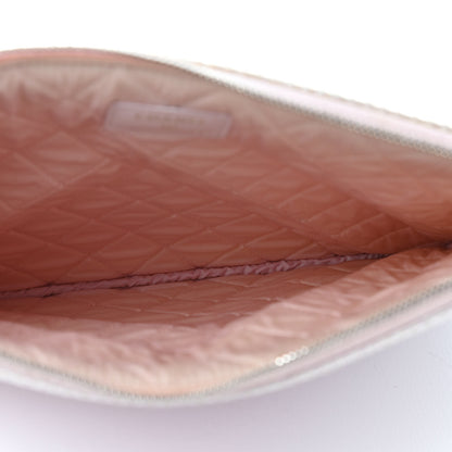 Chanel Canvas Deauville Cosmetic Pouch Pink 4 of 5