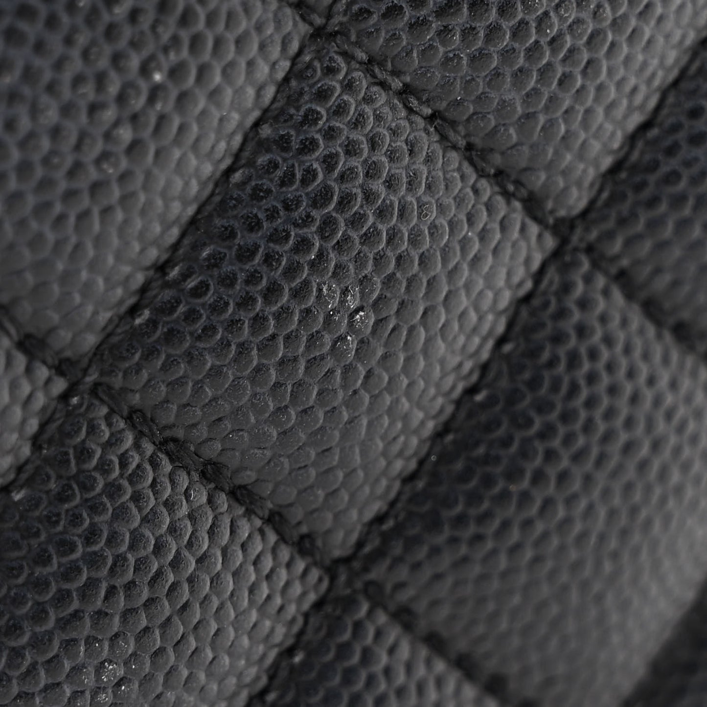 Grain De Poudre Textured Mixed Matelasse Triquilt Medium Monogram Satchel Black