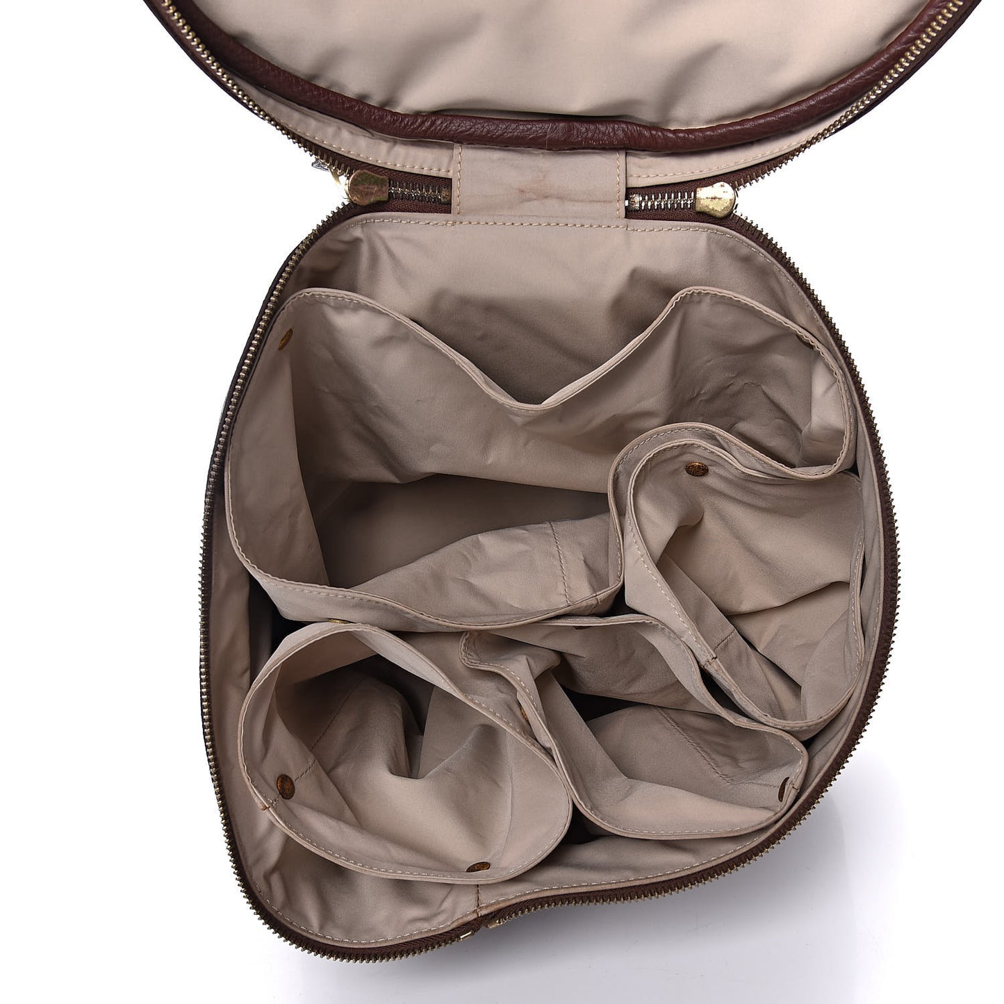 Taurillon Clemence Intercity Victoria Travel Cosmetic Case Havane