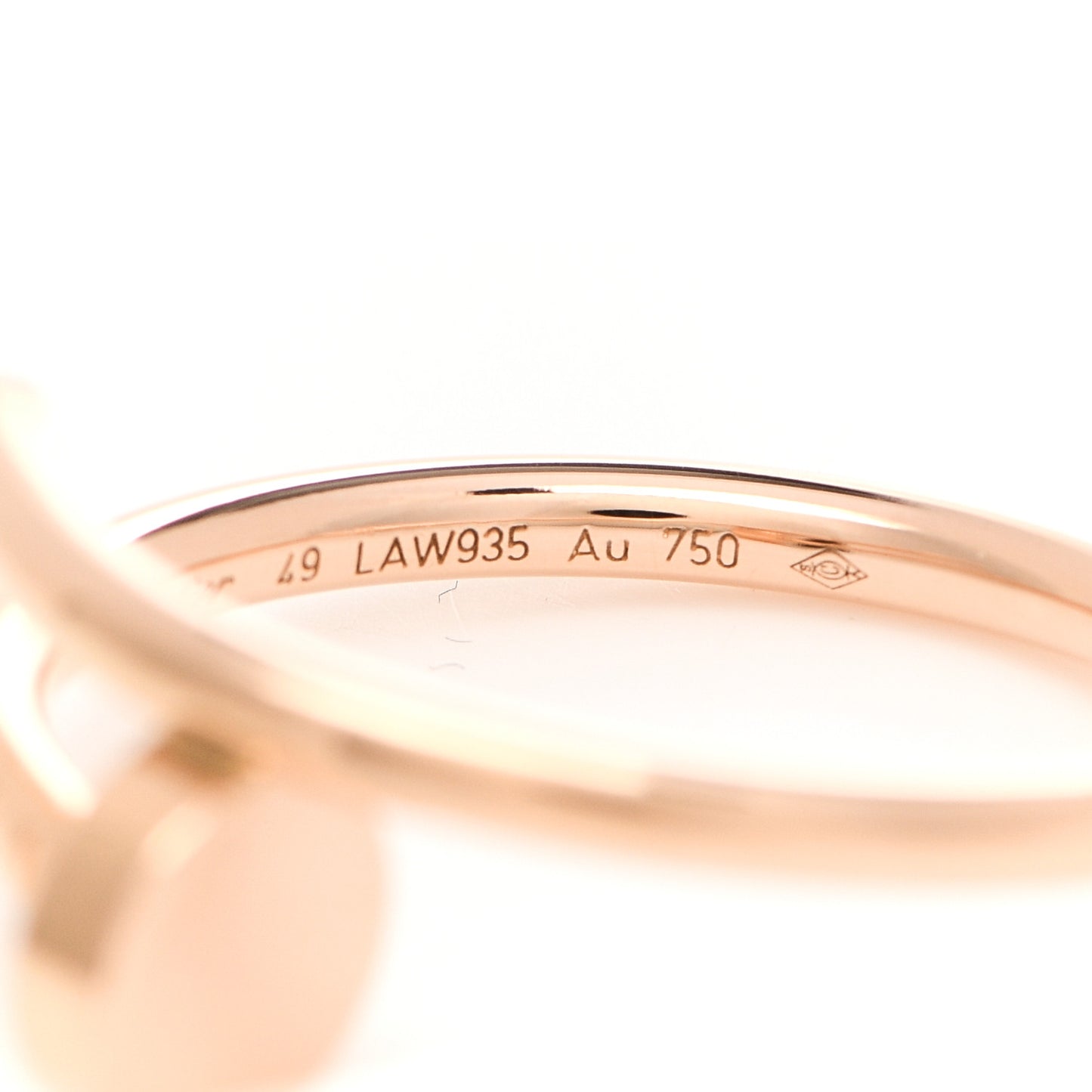 18K Pink Gold Small Juste Un Clou Ring 49 4.75