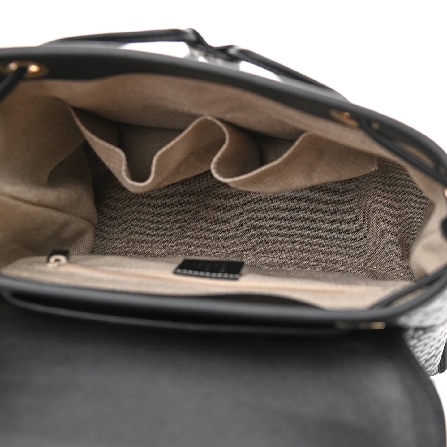 Microguccissima Drawstring Backpack Black