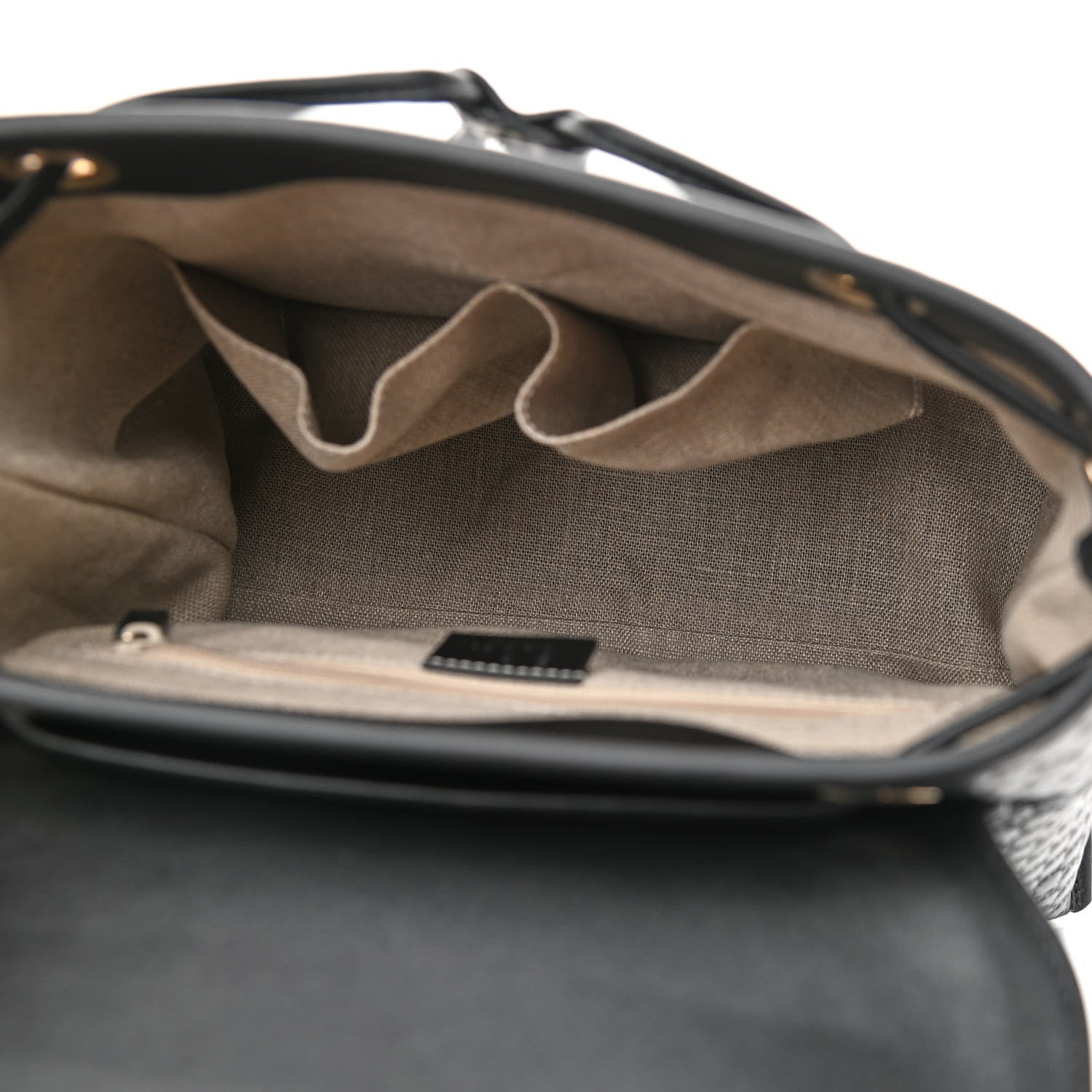 Gucci Microguccissima Drawstring Backpack Black 5 of 9