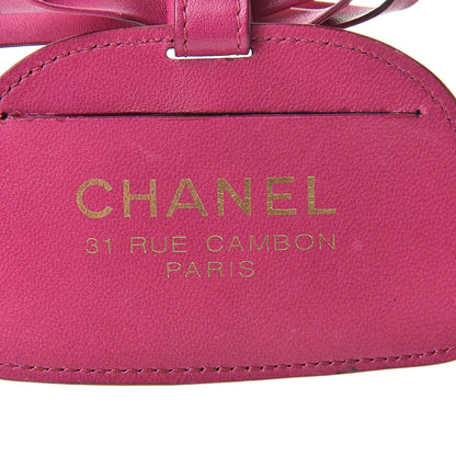 Chanel Lambskin Luggage Tag Pink 3 of 4