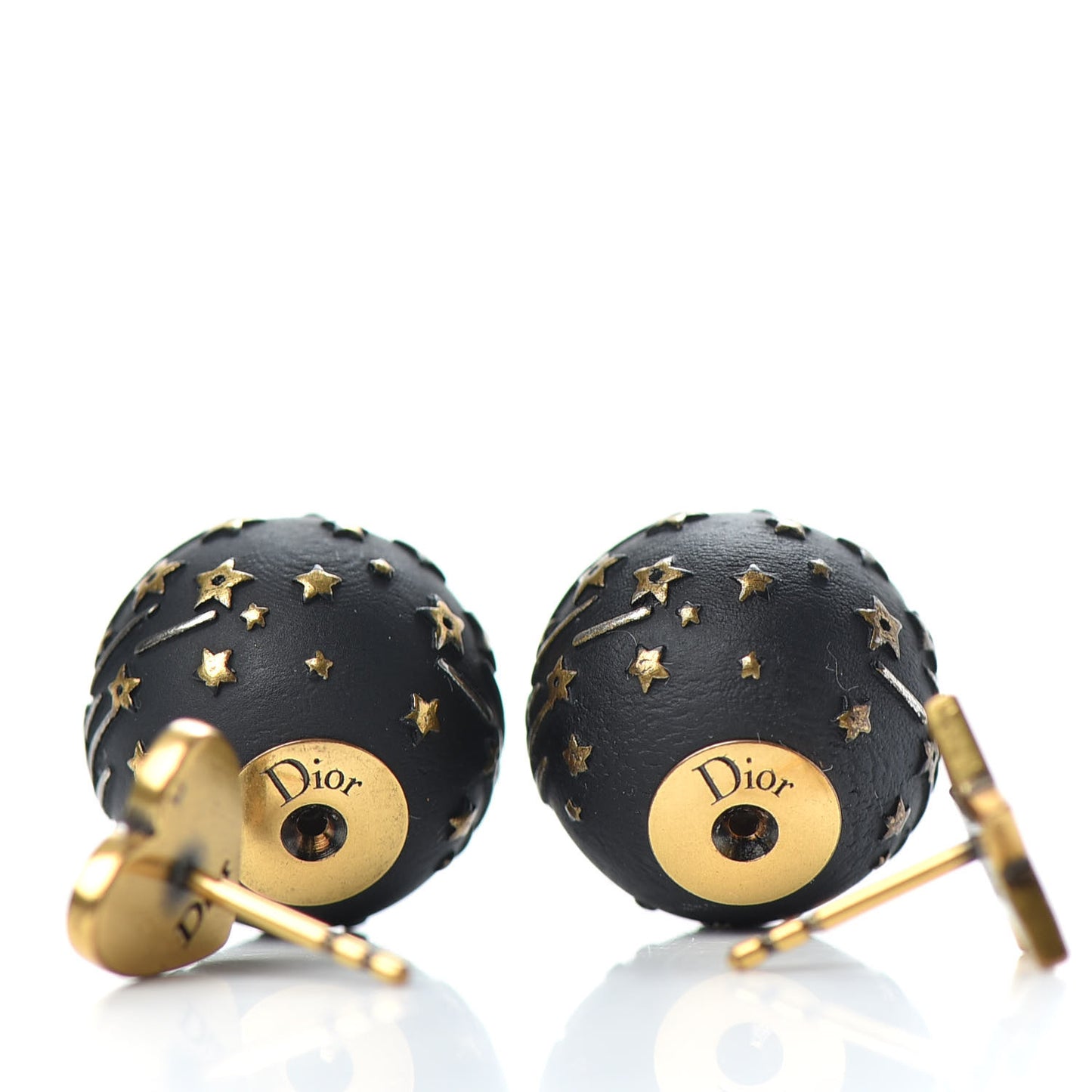 Metal Star Heart Mise En Dior Tribal Earrings Black Gold