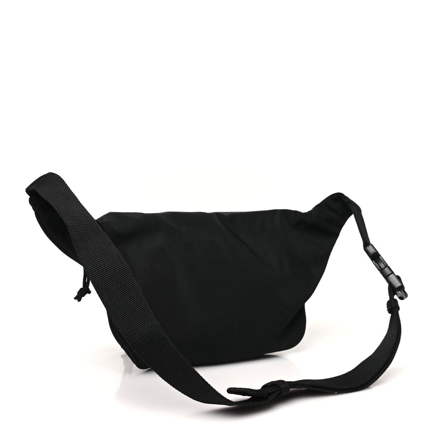 Nylon Canvas Logo Explorer Beltpack Black White